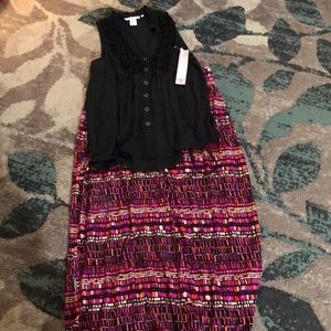 Long maxi skirt and blouse